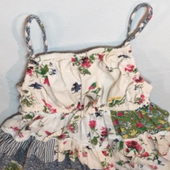✨HP✨ Cutey Couture Cotton Floral Patchwork Sundress w/Slip Size2 - Picture 6 of 14